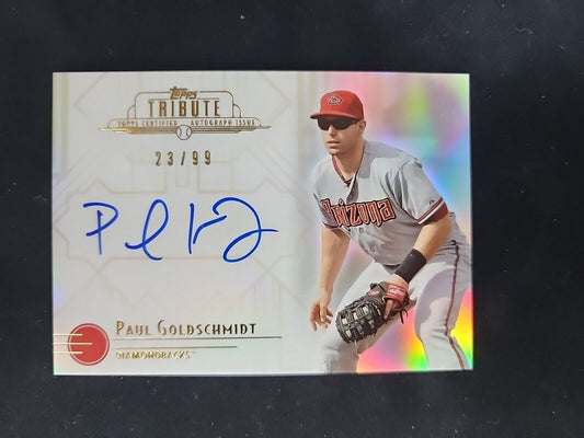 2014 Topps Tribute Auto  /99 Paul Goldschmidt #TA-PG Auto