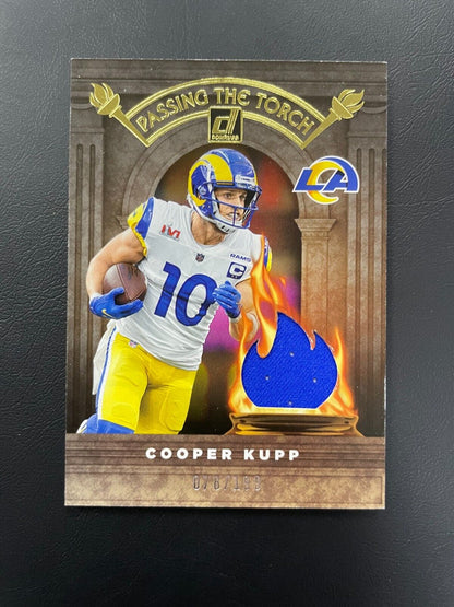 2022 Donruss Passing the Torch Dual Patch Cooper Kupp/Isaac Bruce /199 #PTTJ-17