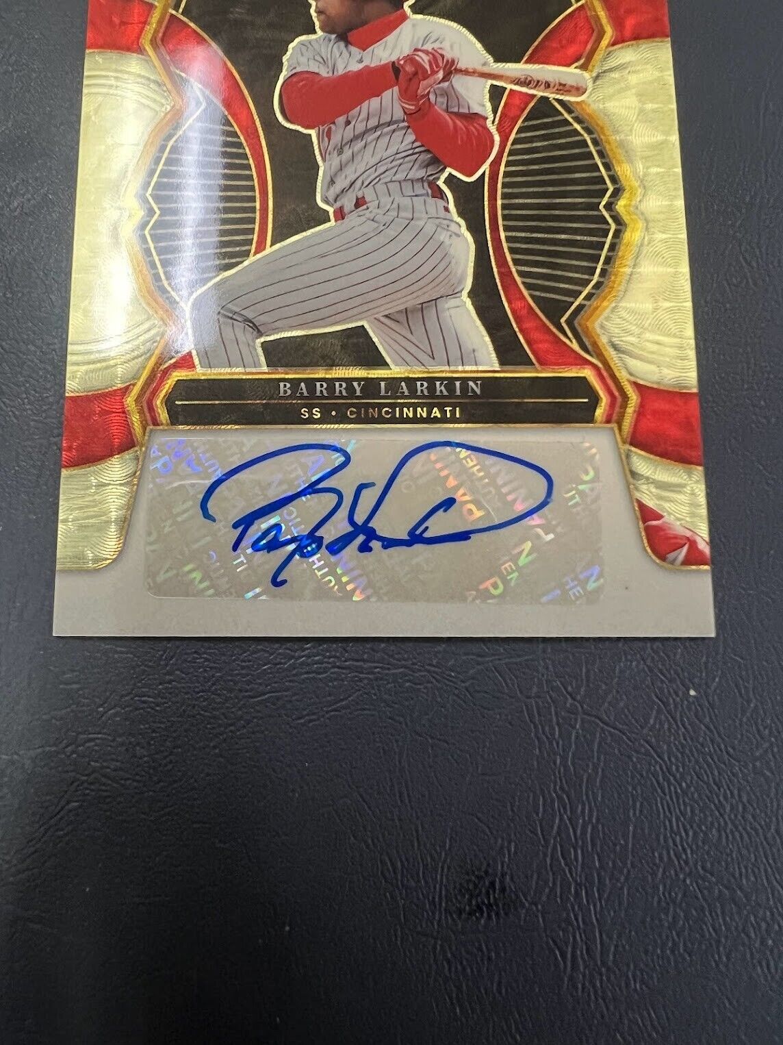 BARRY LARKIN 2023 PANINI SELECT GOLD VINYL 12 TIME ALL STAR PRIZM AUTO #1/1 J