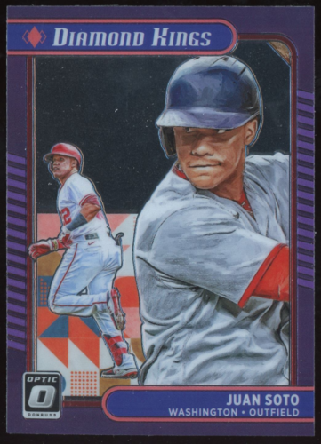 2021 Donruss Optic Red White and Blue #20 Juan Soto DK /199 - MINT