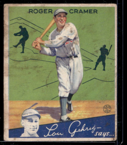 1934 Goudey #25 Roger Cramer RC - VG