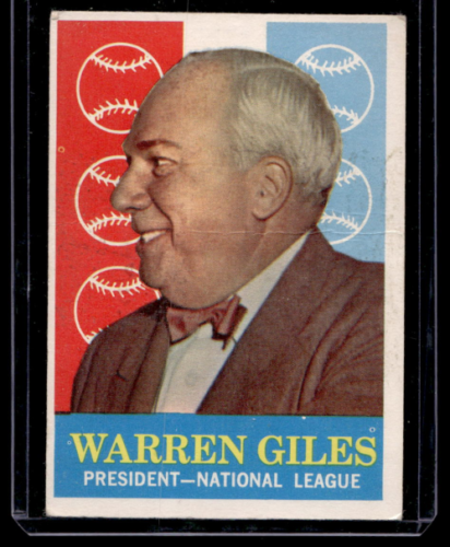 1959 Topps #200 Warren Giles NL PRES - NM