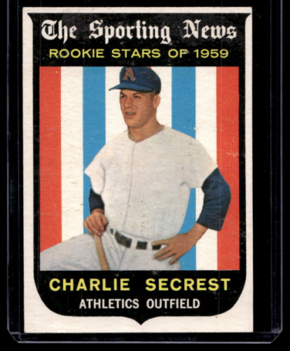 1959 Topps #140 Charlie Secrest RS RC - NM