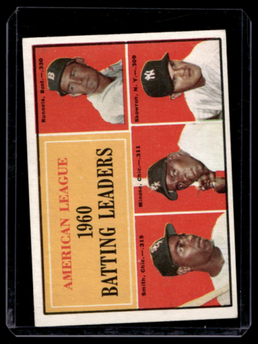 1961 Topps #42 Pete Runnels Al Smith Minnie Minoso Bill Skowron - NM