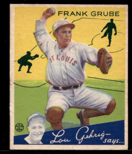 1934 Goudey #64 Frank Grube RC - VgEx+
