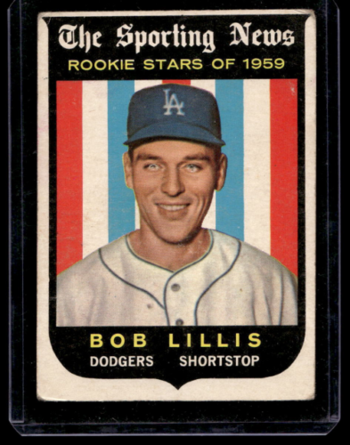 1959 Topps #133 Bob Lillis RS RC - NM
