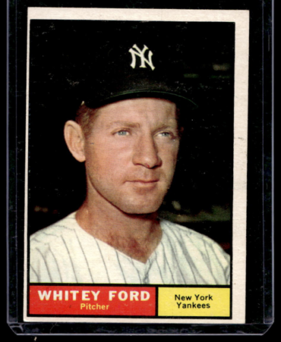1961 Topps #160 Whitey Ford UER Incorrectly listed as 5'0 tall - NM