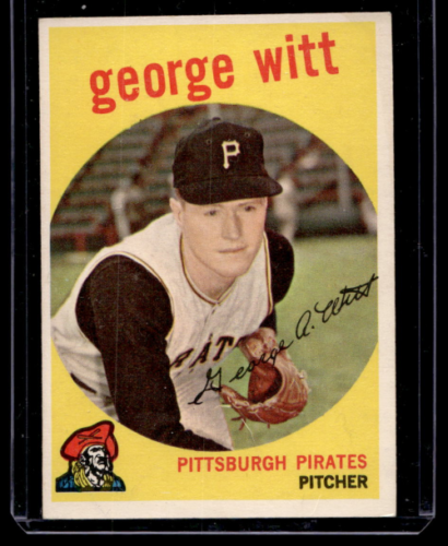 1959 Topps #110 George Witt RC - NM