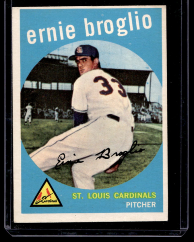 1959 Topps #296 Ernie Broglio RC - NM