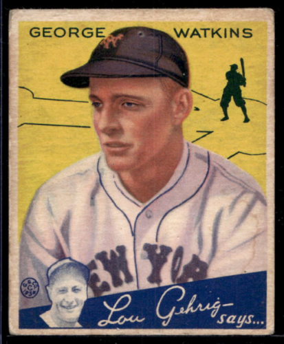 1934 Goudey #53 George Watkins RC - GOOD