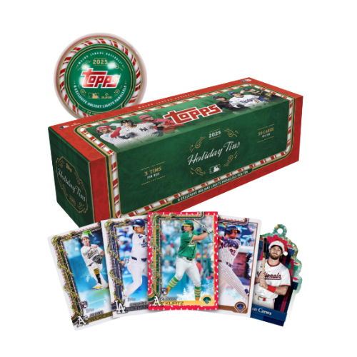2025 Topps Holiday Baseball Factory Sealed 3 Tin Case