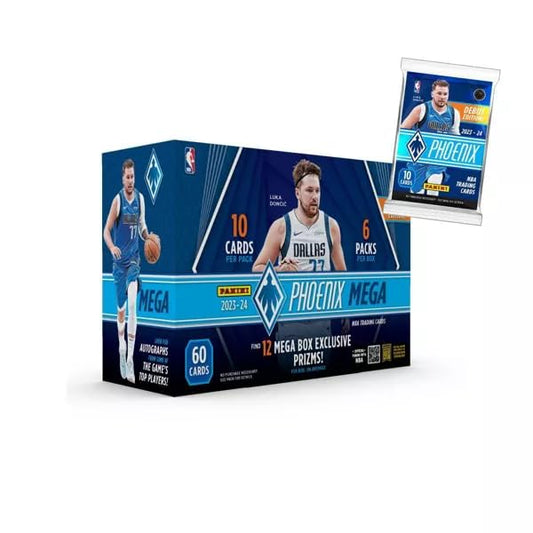 2023-24 Panini NBA Phoenix Basketball Trading Card Mega Box (12 Mega Box Exclusive Prizms!)