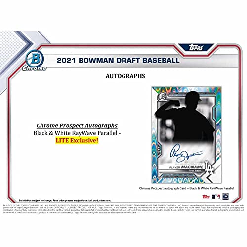 2021 Bowman Draft Baseball Hobby Lite Box (10 Packs/16 Cards: 5 Parallels)