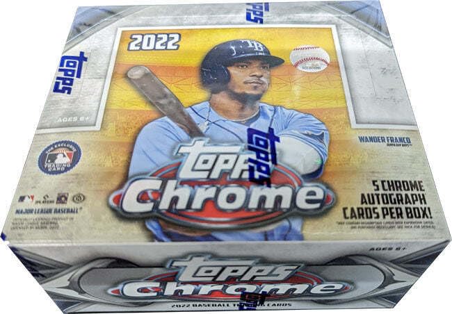 Topps 2022 Chrome Baseball Jumbo HTA Factory Sealed Box