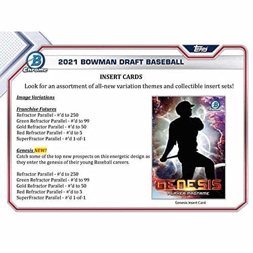2021 Bowman Draft Baseball Hobby Lite Box (10 Packs/16 Cards: 5 Parallels)