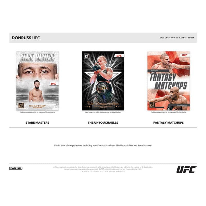 2023 Panini Donruss UFC Hobby Box (10 Packs/30 Cards: 1 Auto, 1 Mem)