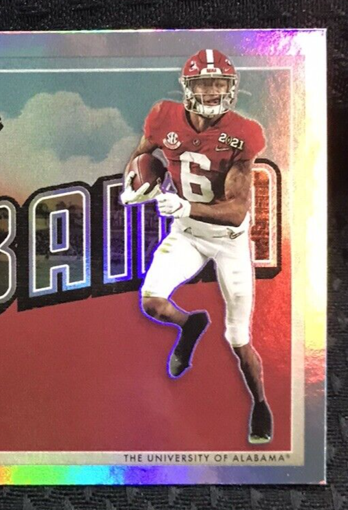 Devonta Smith 2021 Panini Prestige Seasons Greetings Eagles