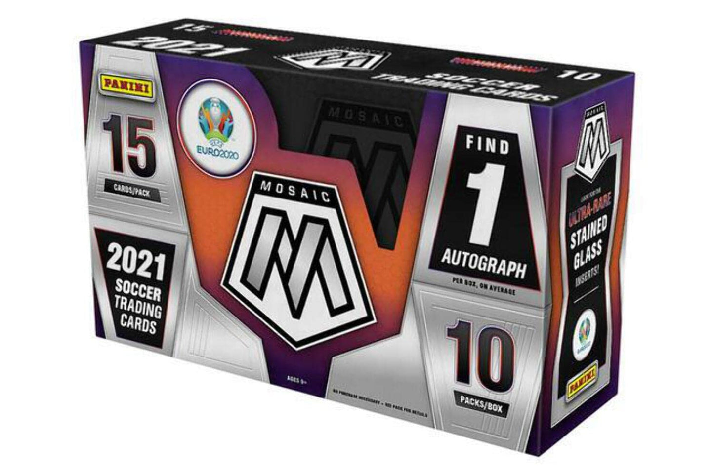 2021 Panini Mosaic UEFA Euro 2020 Soccer HOBBY box (10 pks/bx)