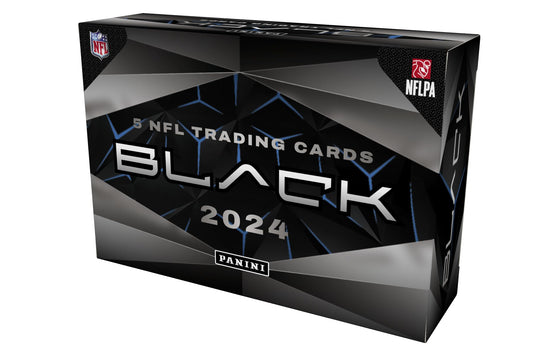 2024 Panini Black NFL Football Trading Card Hobby Box (5 Cards 2 Autographs)