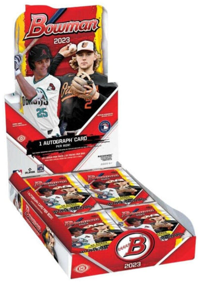 2023 Bowman Baseball Hobby Box (24 Packs/10 Cards: 1 Auto)