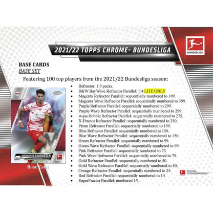 2021/22 Topps Chrome Bundesliga Soccer Lite Box