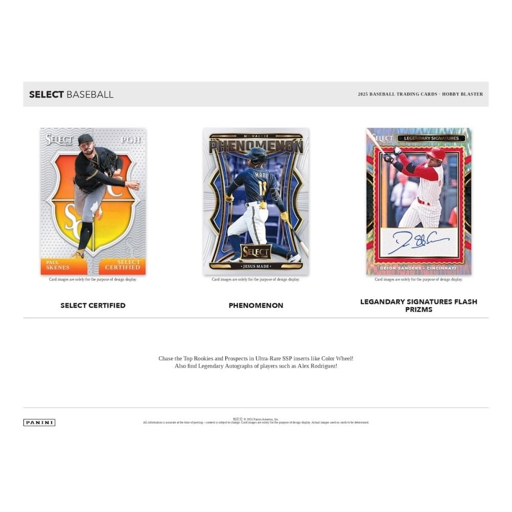 2025 Panini Select Baseball BLASTER BOX