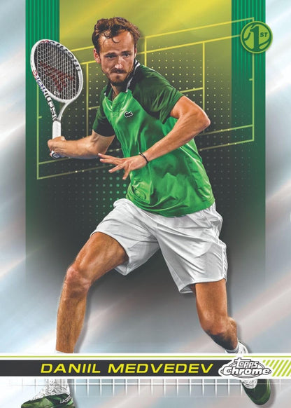 2024 Topps Chrome Tennis Hobby Trading Card Box (3 Chrome Autographs)