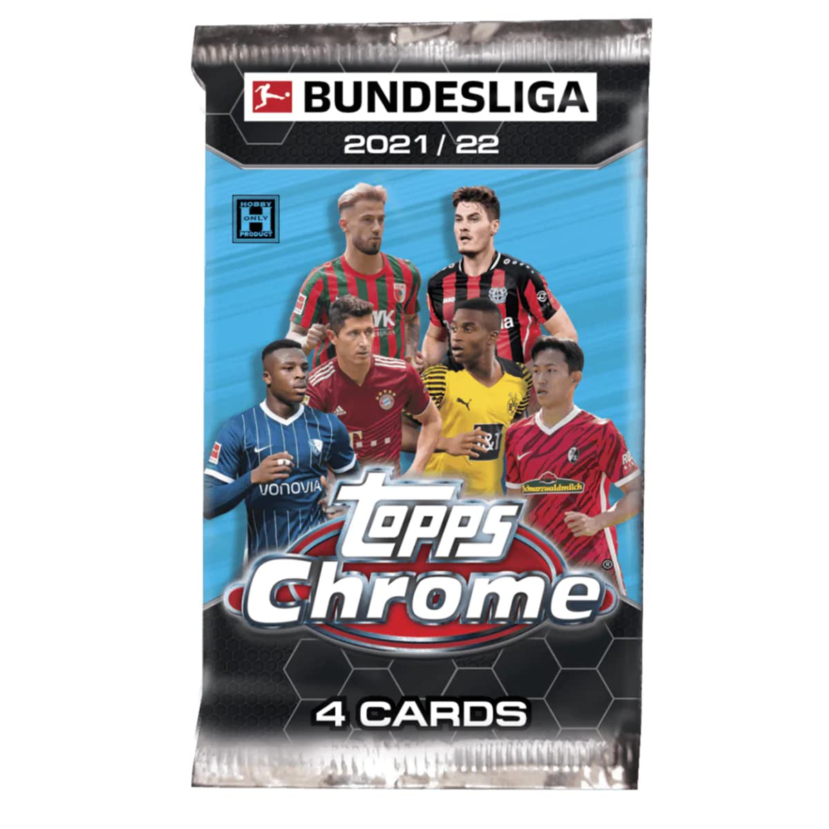 2021/22 Topps Chrome Bundesliga Soccer HOBBY box (18 pks/bx)