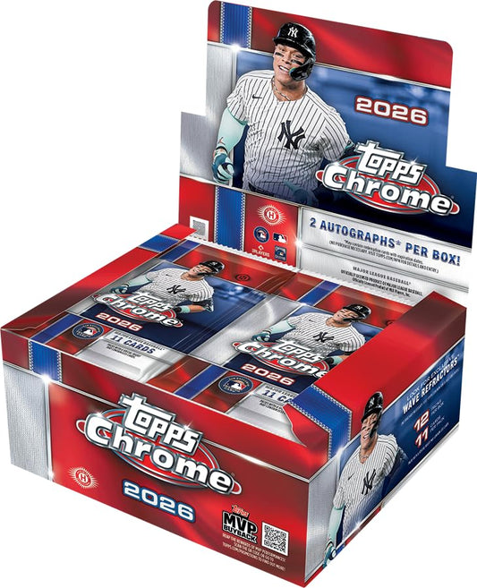 2026 Topps Chrome Baseball Jumbo Box