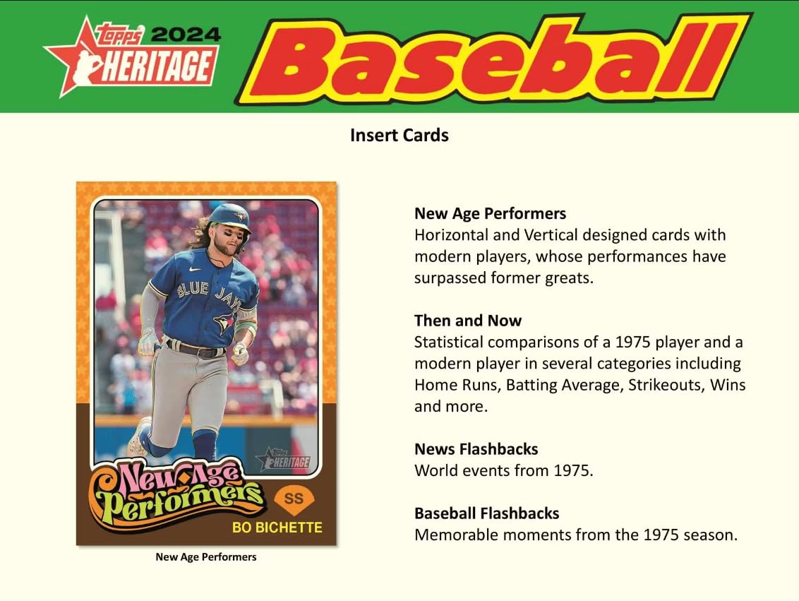 2024 Topps Heritage Baseball Hobby Box *Expected Release Date 4-10-2024*