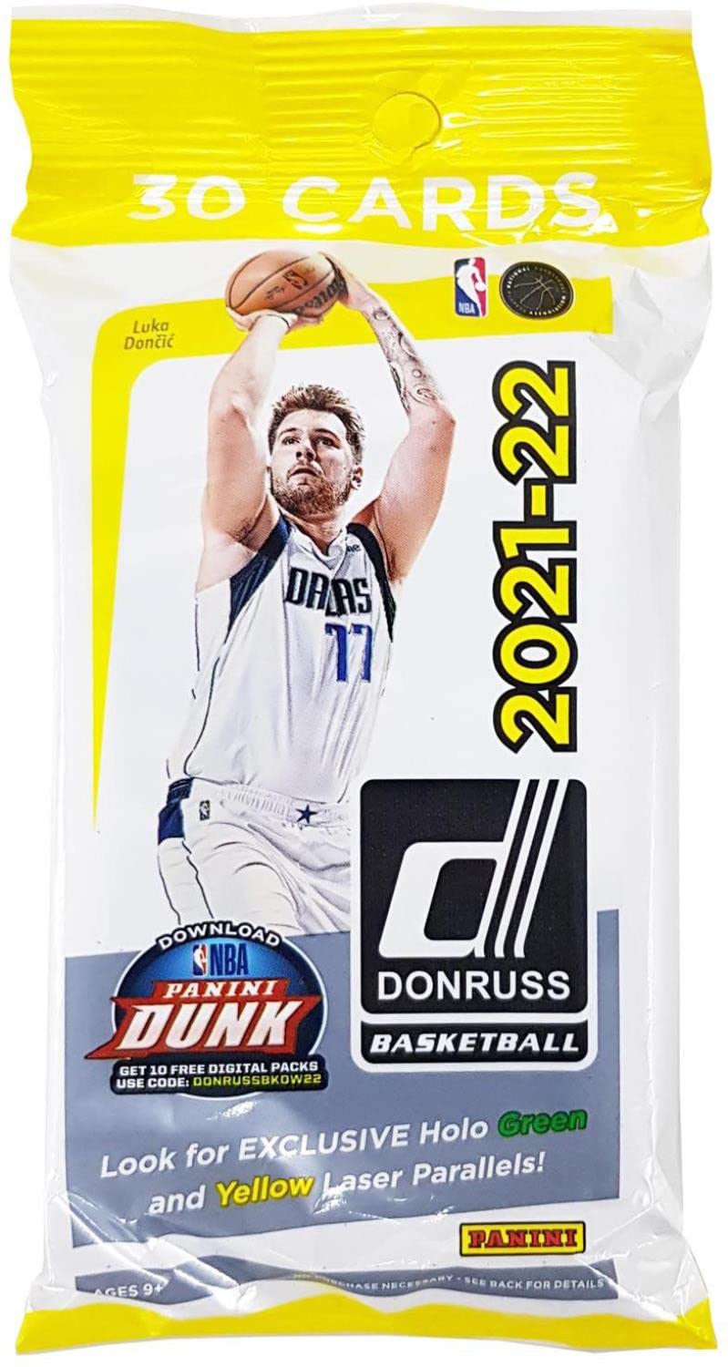 1 Pack 2021-22 Donruss NBA Basketball Cello Pack 30 Cards Per Pack Factory Sealed