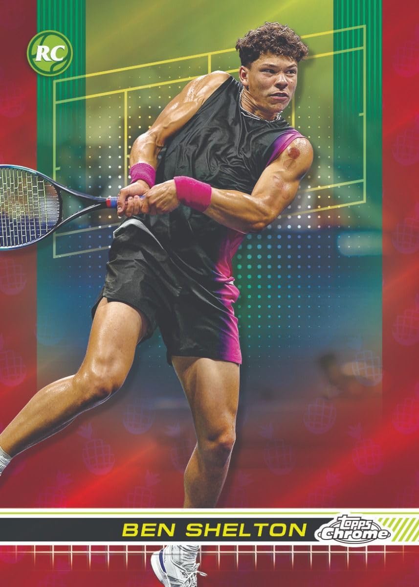 2024 Topps Chrome Tennis Hobby Trading Card Box (3 Chrome Autographs)