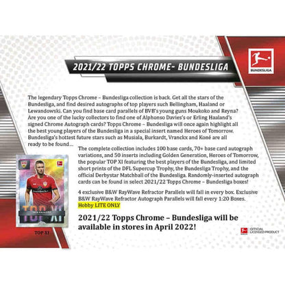 2021/22 Topps Chrome Bundesliga Soccer Lite Box