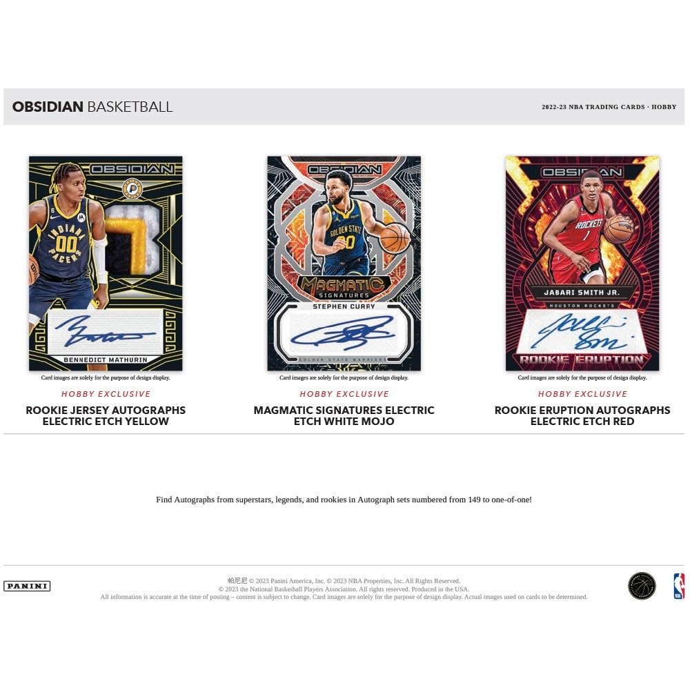 2022-23 Panini Obsidian Basketball Hobby Box - One (1) Pack