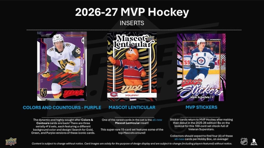 2026-27 Upper Deck MVP Hockey Hobby Box