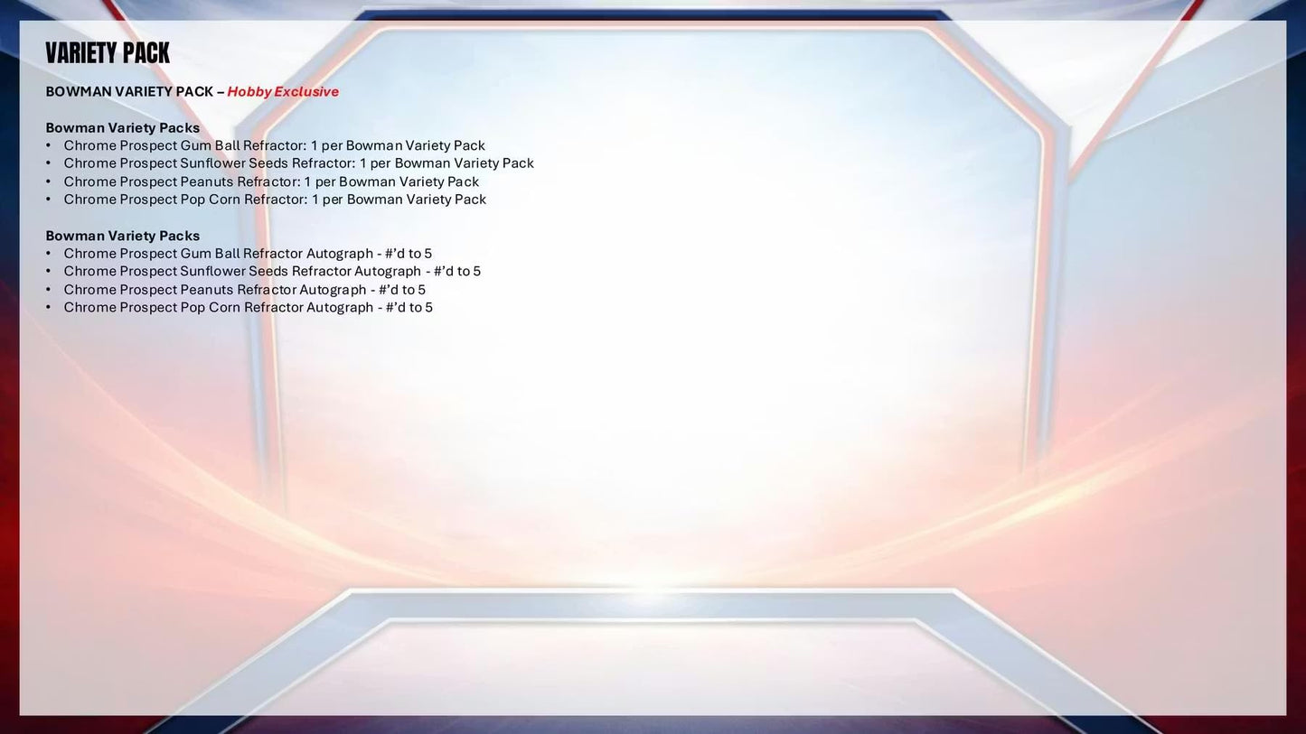 2026 Bowman Hobby Baseball HOBBY BOX