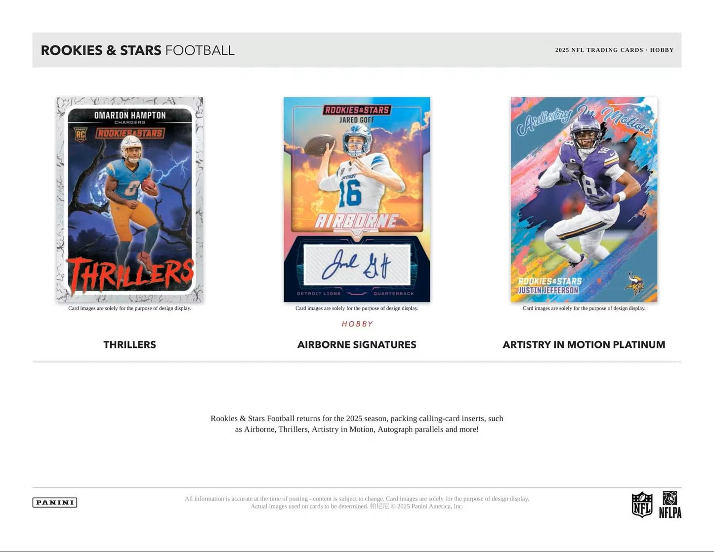 2025 Panini Rookies and Stars Football HOBBY BOX