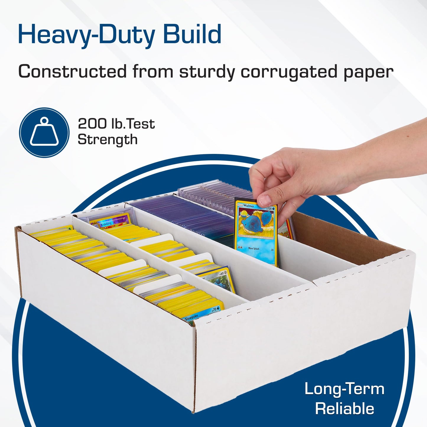 BCW Monster Box - 1ct Trading Card Storage Box | Holds 3200 Cards | Sports & TCG Card Organizer
