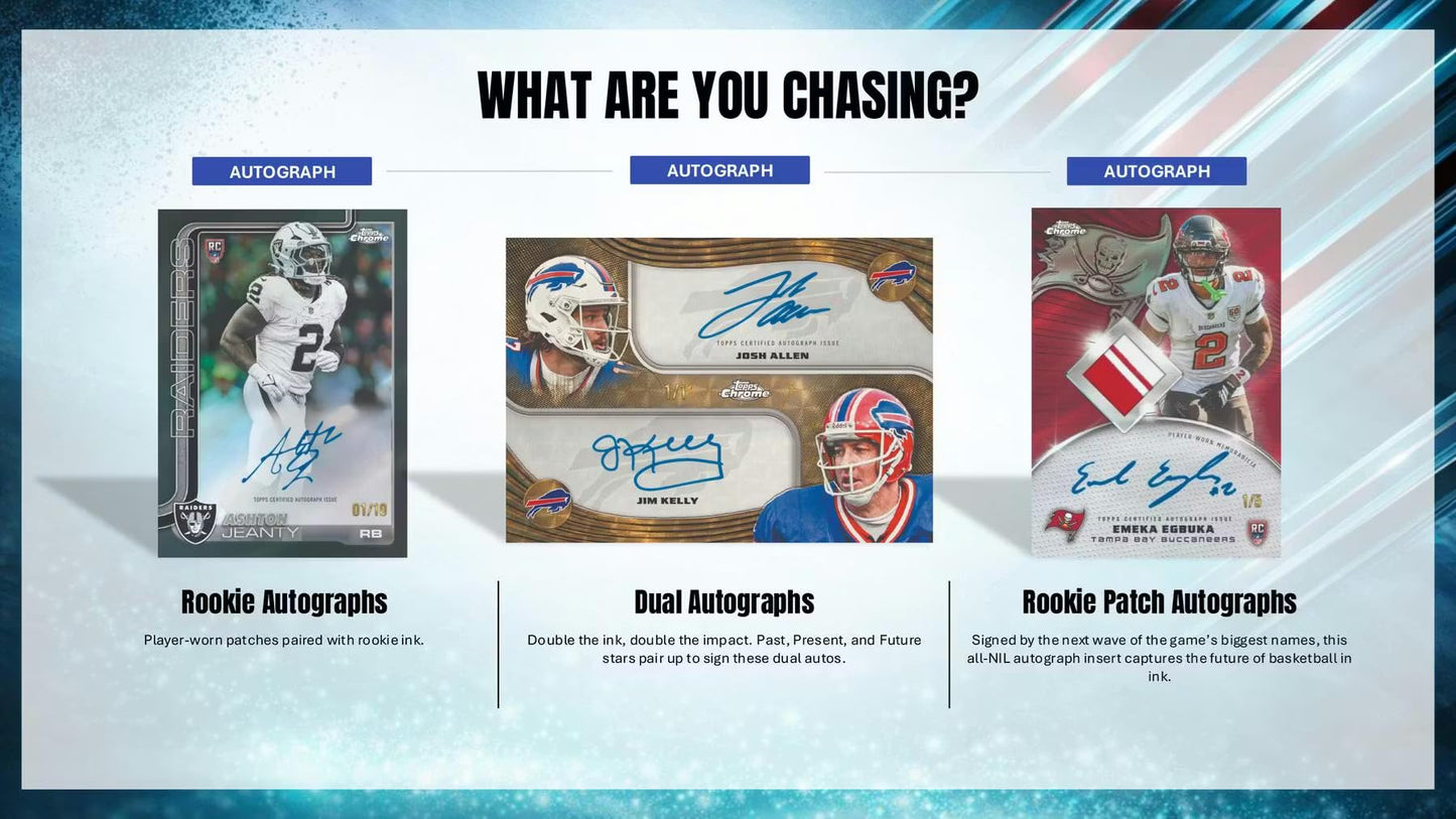 2025 Topps Chrome Football HOBBY BOX