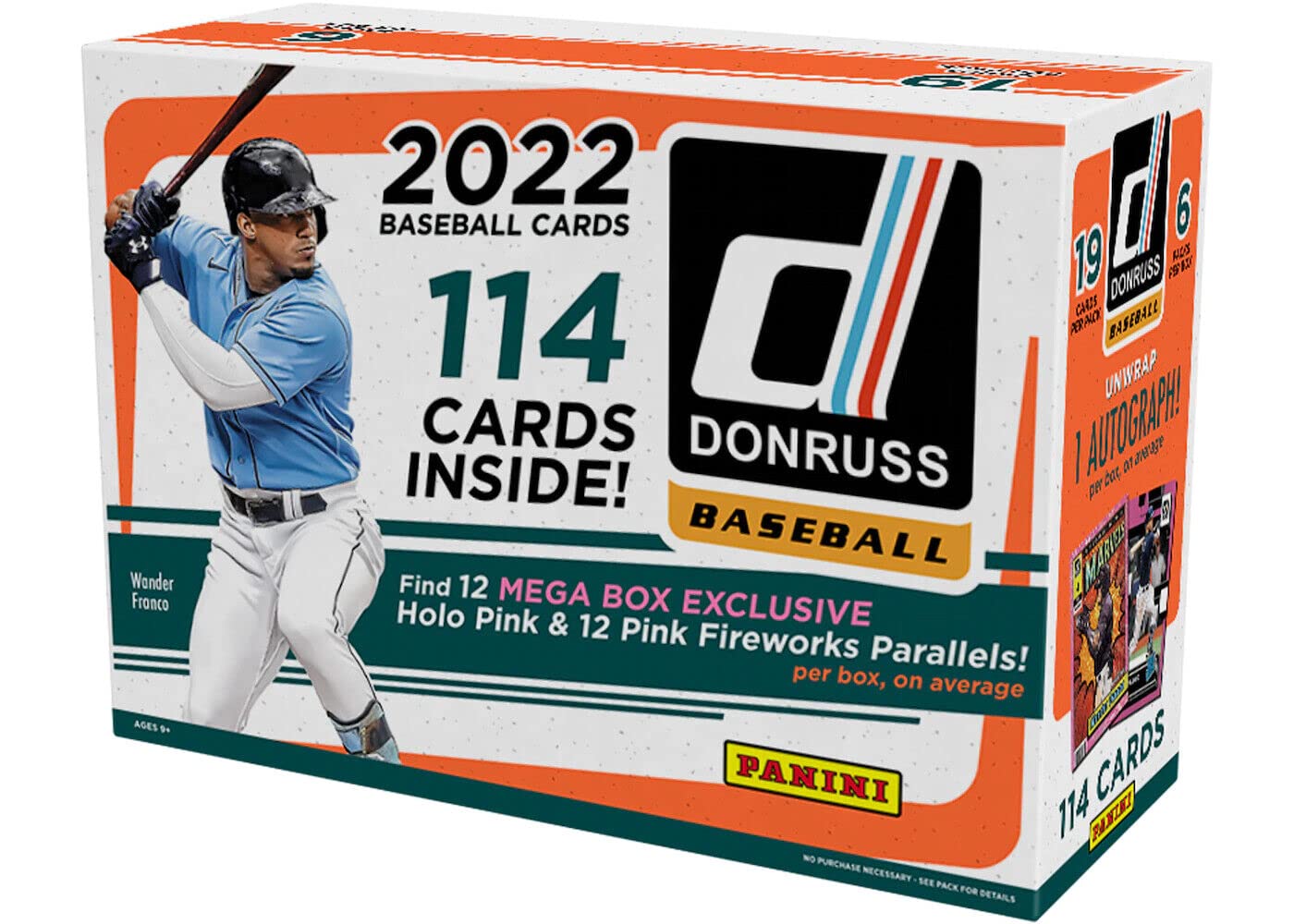 MLB 2022 Panini Donruss Baseball Mega Box (Pink Parallels)