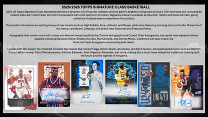 2025-26 Topps Signature Class Basketball MEGA BOX