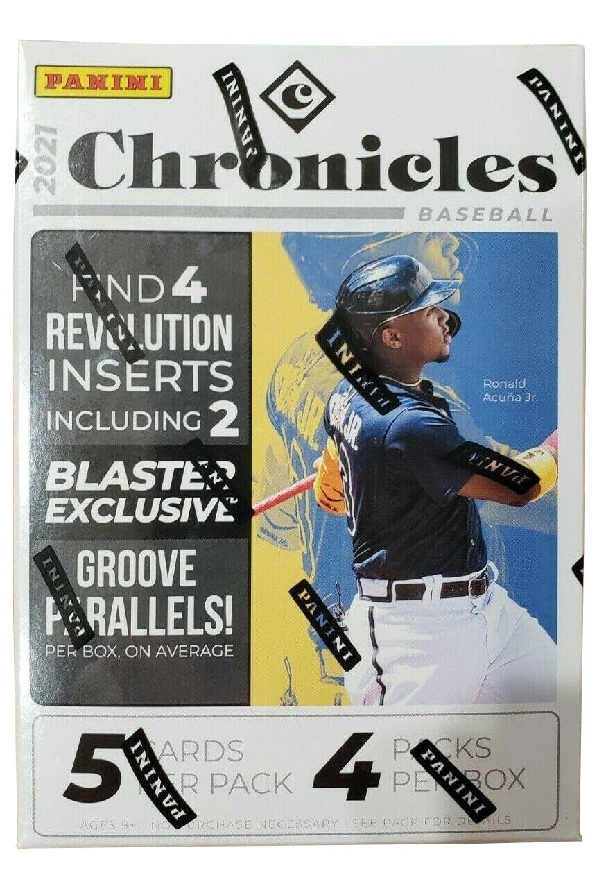 2021 Panini Chronicles Baseball 4-Pack Blaster Box Factory Sealed (Exclusive Groove Parallels)