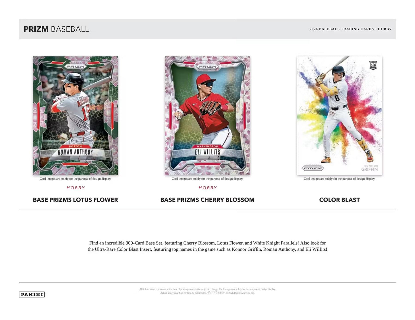 2026 Panini Prizm Baseball HOBBY BOX