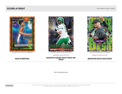 2026 PANINI SCORE-A-TREAT FACTORY SEALED PACKAGE 40 PACKS 120 CARDS