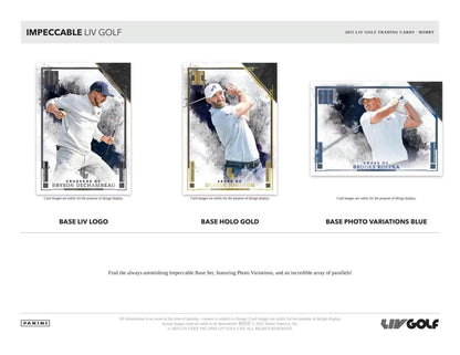 2025-2026 Panini Impeccable LIV Golf Hobby Trading Card Box (8 Autographs or Memorabilia Cards Per Box)