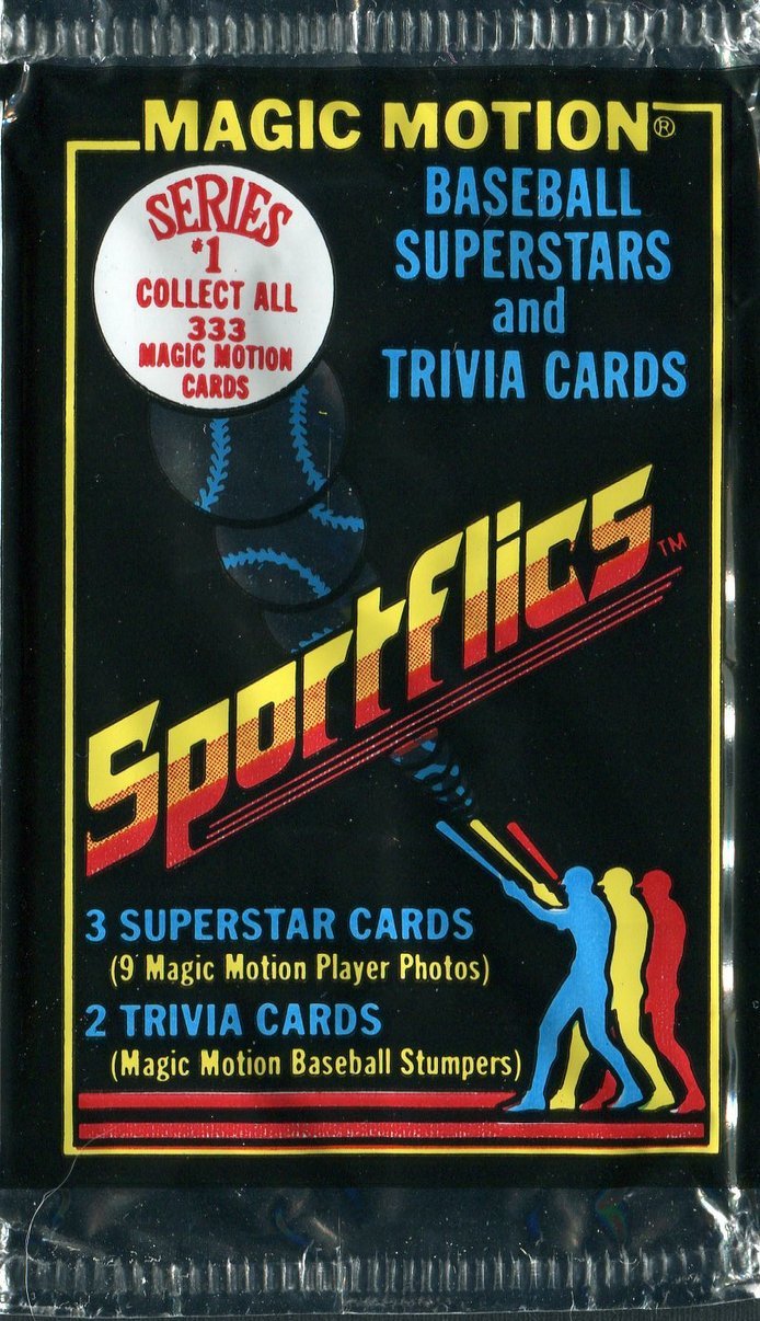 1988 Sportsflics Magic Motion Baseball Unopened Pack