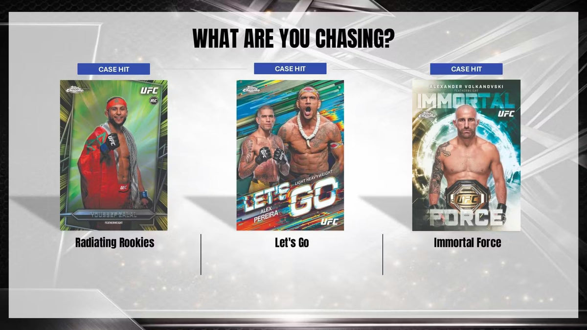 2026 Topps Chrome UFC Hobby Trading Card Box (2 Autographs Per Trading Card Box)