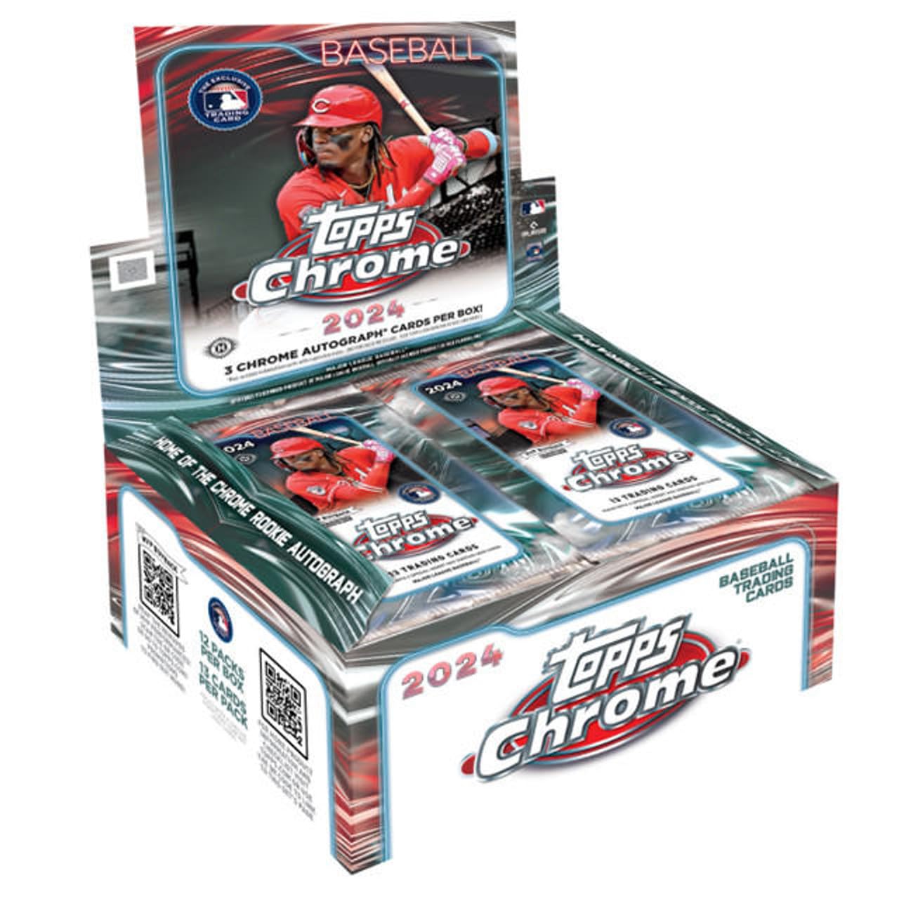 2024 Topps Chrome Baseball 3 Chrome Autograph Per Jumbo Trading Card Box