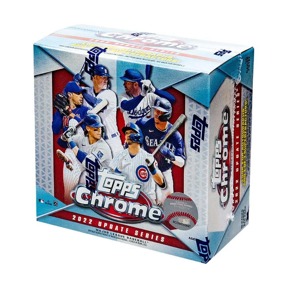 2022 Topps MLB Chrome Updates Baseball Trading Card Mega Box