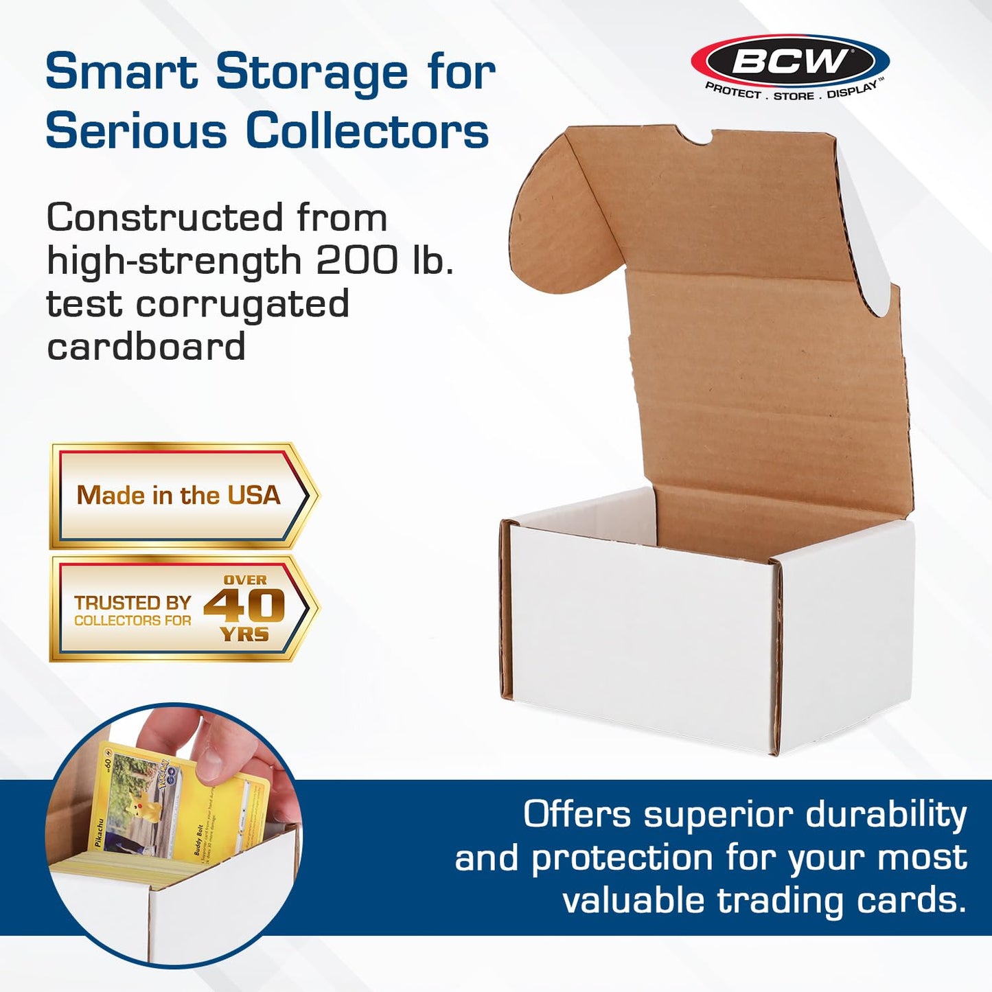 Bcw 330 Count Corrugated Cardboard Storage Box
